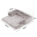 Pet Sofa Bed Dog Calming Cover Protector Cushion Plush Mat l