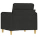 Sofa Chair Black 60 Cm Fabric Tpkall