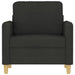 Sofa Chair Black 60 Cm Fabric Tpkall