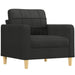 Sofa Chair Black 60 Cm Fabric Tpkbik
