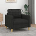 Sofa Chair Black 60 Cm Fabric Tpkbik