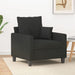 Sofa Chair Black 60 Cm Fabric Tpkxpp