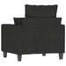 Sofa Chair Black 60 Cm Fabric Tpkxpp