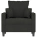 Sofa Chair Black 60 Cm Fabric Tpkxpp