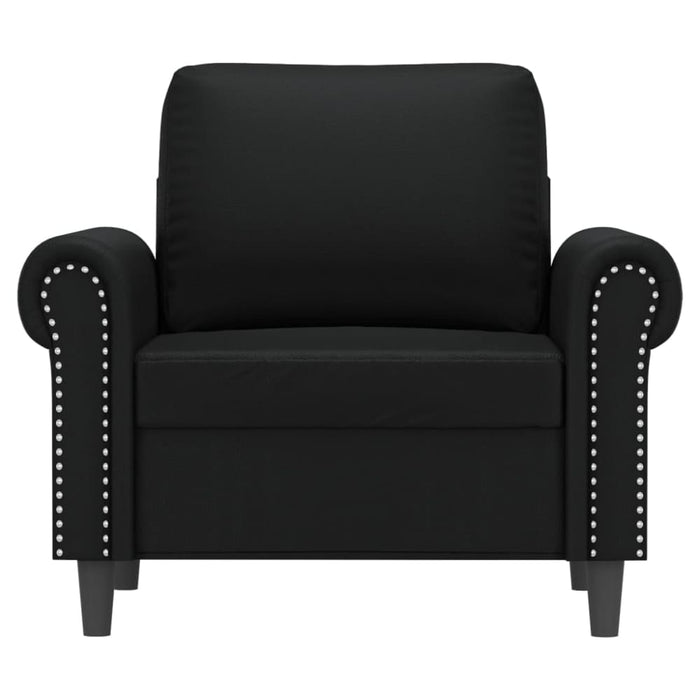 Sofa Chair Black 60 Cm Faux Leather Tpkaka