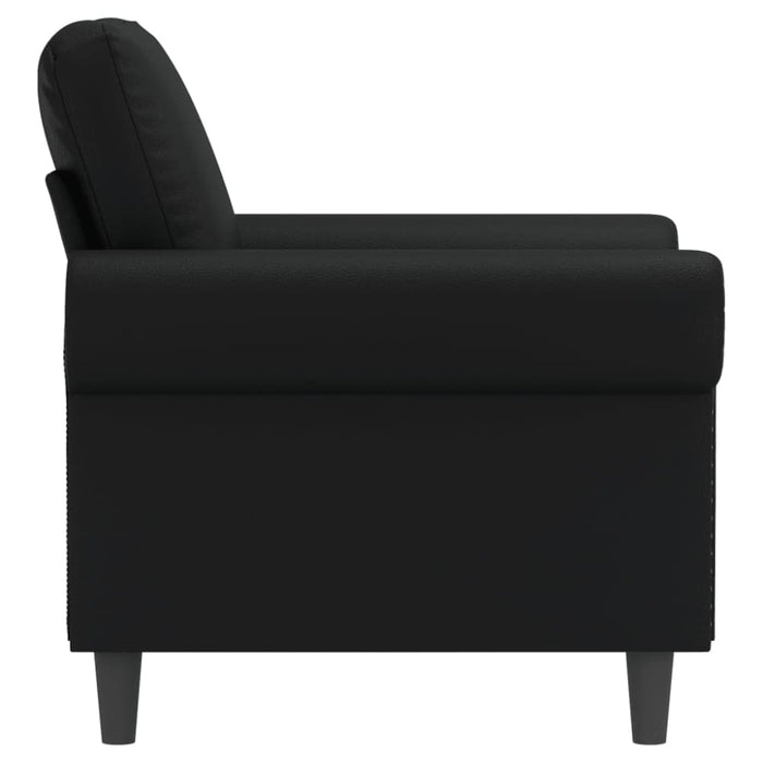 Sofa Chair Black 60 Cm Faux Leather Tpkaka
