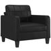 Sofa Chair Black 60 Cm Faux Leather Tpkobi