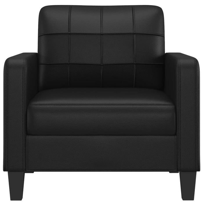Sofa Chair Black 60 Cm Faux Leather Tpkobi
