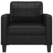 Sofa Chair Black 60 Cm Faux Leather Tpkobi