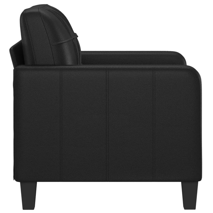 Sofa Chair Black 60 Cm Faux Leather Tpkobi