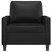 Sofa Chair Black 60 Cm Faux Leather Tpkoxi