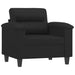 Sofa Chair Black 60 Cm Faux Leather Tpkpit