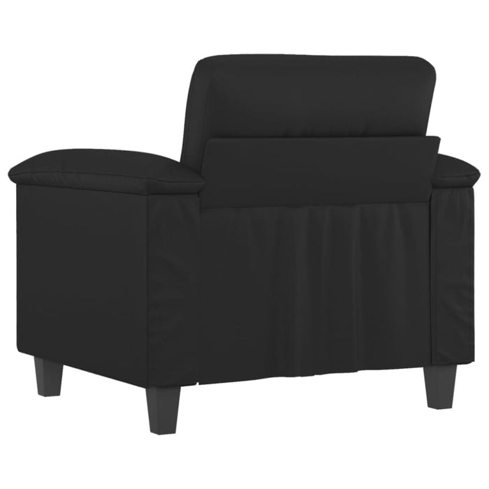 Sofa Chair Black 60 Cm Faux Leather Tpkpit