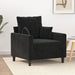 Sofa Chair Black 60 Cm Velvet Tpkxnn