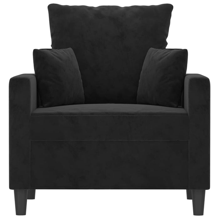 Sofa Chair Black 60 Cm Velvet Tpkxnn