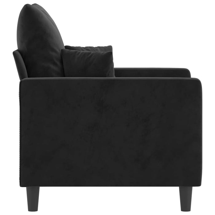 Sofa Chair Black 60 Cm Velvet Tpkxnn