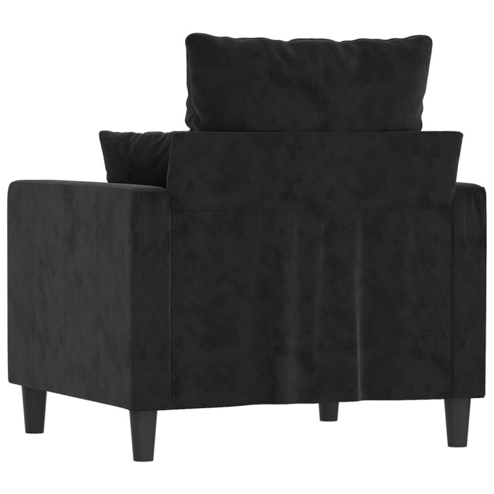 Sofa Chair Black 60 Cm Velvet Tpkxnn
