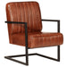 Sofa Chair Brown Real Leather Tpklti