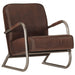 Sofa Chair Brown Real Leather Tpkltx
