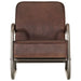 Sofa Chair Brown Real Leather Tpkltx
