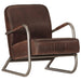 Sofa Chair Brown Real Leather Tpkltx