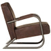 Sofa Chair Brown Real Leather Tpkltx