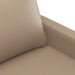 Sofa Chair Cappuccino 60 Cm Faux Leather Tpkoto