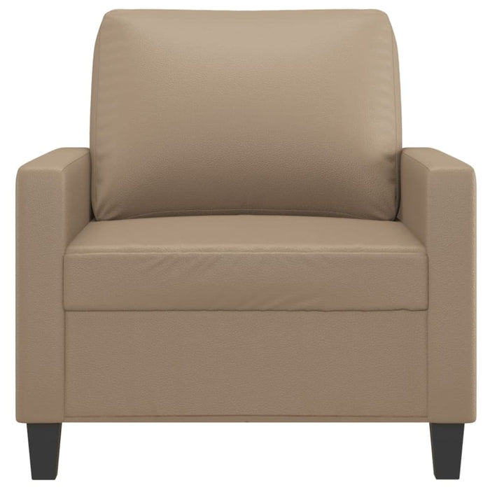 Sofa Chair Cappuccino 60 Cm Faux Leather Tpkoto