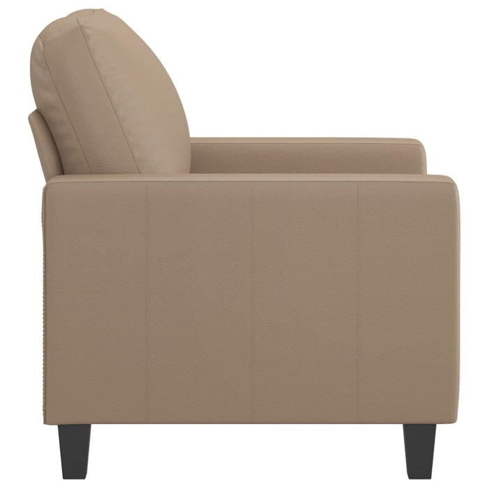 Sofa Chair Cappuccino 60 Cm Faux Leather Tpkoto