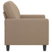 Sofa Chair Cappuccino 60 Cm Faux Leather Tpkoto
