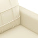 Sofa Chair Cream 60 Cm Faux Leather Tpkobn