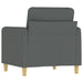 Sofa Chair Dark Grey 60 Cm Fabric Tpkalt