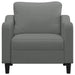 Sofa Chair Dark Grey 60 Cm Fabric Tpktaa