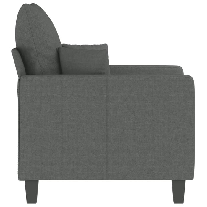 Sofa Chair Dark Grey 60 Cm Fabric Tpkxpx