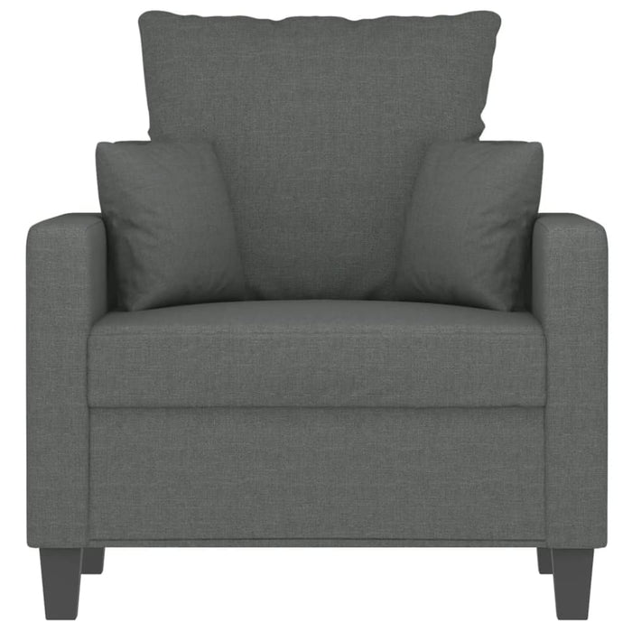 Sofa Chair Dark Grey 60 Cm Fabric Tpkxpx