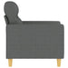 Sofa Chair Dark Grey 60 Cm Fabric Tpkxxb