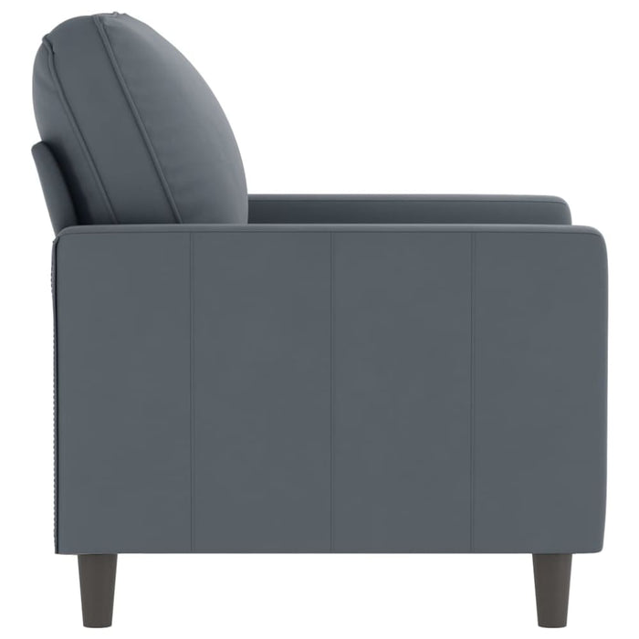Sofa Chair Dark Grey 60 Cm Velvet Tpkonb