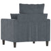 Sofa Chair Dark Grey 60 Cm Velvet Tpkxna