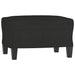 Sofa Chair With Footstool Black 60 Cm Fabric Txbobnp