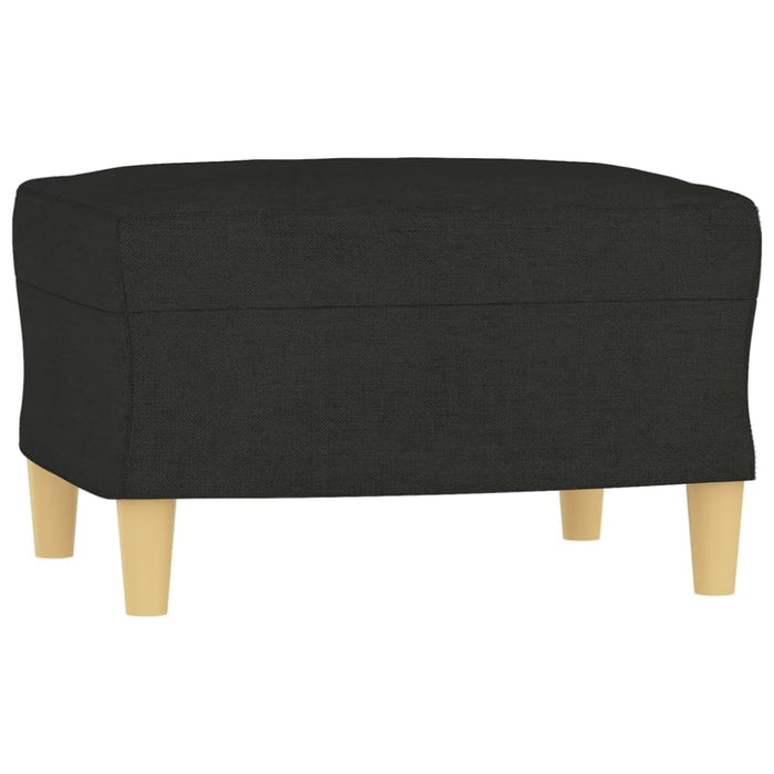 Sofa Chair With Footstool Black 60 Cm Fabric Txboonn