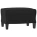 Sofa Chair With Footstool Black 60 Cm Faux Leather Txboxti