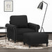 Sofa Chair With Footstool Black 60 Cm Velvet Txboxob