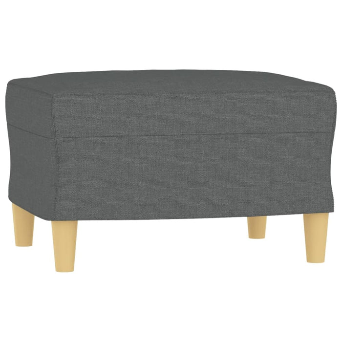 Sofa Chair With Footstool Dark Grey 60 Cm Fabric Txbbkka