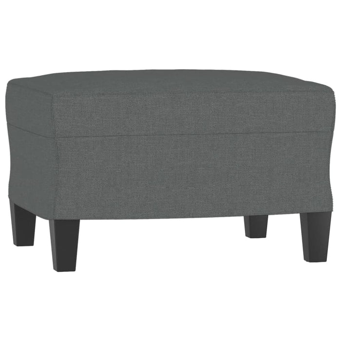 Sofa Chair With Footstool Dark Grey 60 Cm Fabric Txbobnx