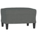 Sofa Chair With Footstool Dark Grey 60 Cm Fabric Txbooxn