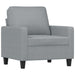 Sofa Chair With Footstool Light Grey 60 Cm Fabric Txbobxk