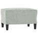 Sofa Chair With Footstool Light Grey 60 Cm Velvet Txbobki