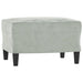 Sofa Chair With Footstool Light Grey 60 Cm Velvet Txboxbp