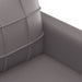 Sofa Chair Grey 60 Cm Faux Leather Tpkobk
