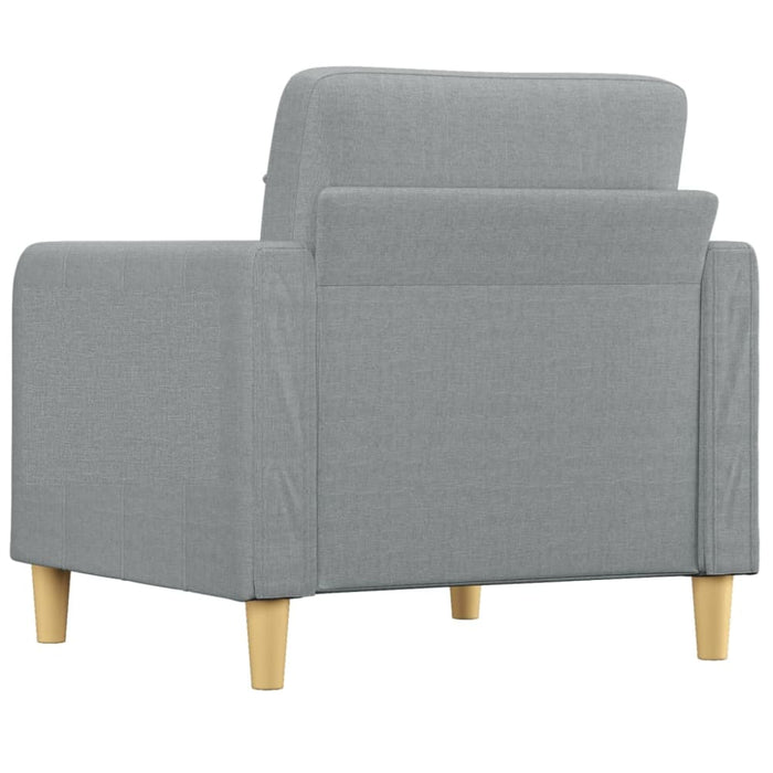 Sofa Chair Light Grey 60 Cm Fabric Tpkbip